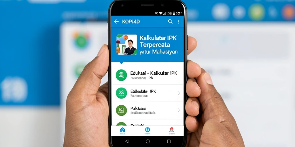 Antarmuka KOPI4D yang intuitif untuk Kalkulator IPK.