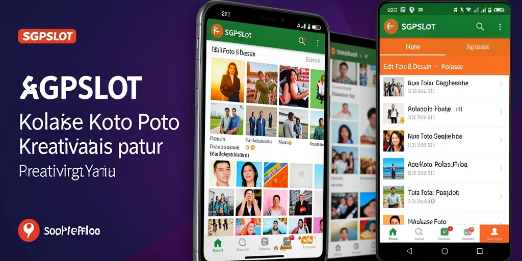 Tampilan antarmuka SGPSLOT menampilkan fitur kolase foto yang menarik.